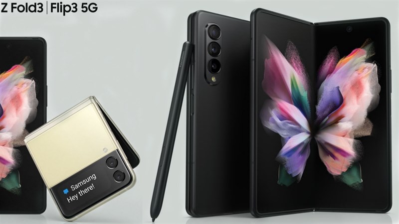 Galaxy Z Fold 3 và Z Flip 3 lộ ảnh render chính thức